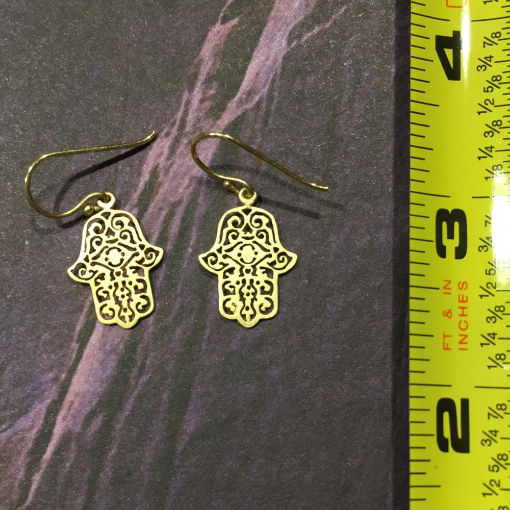 Hamsa Dangle Earring